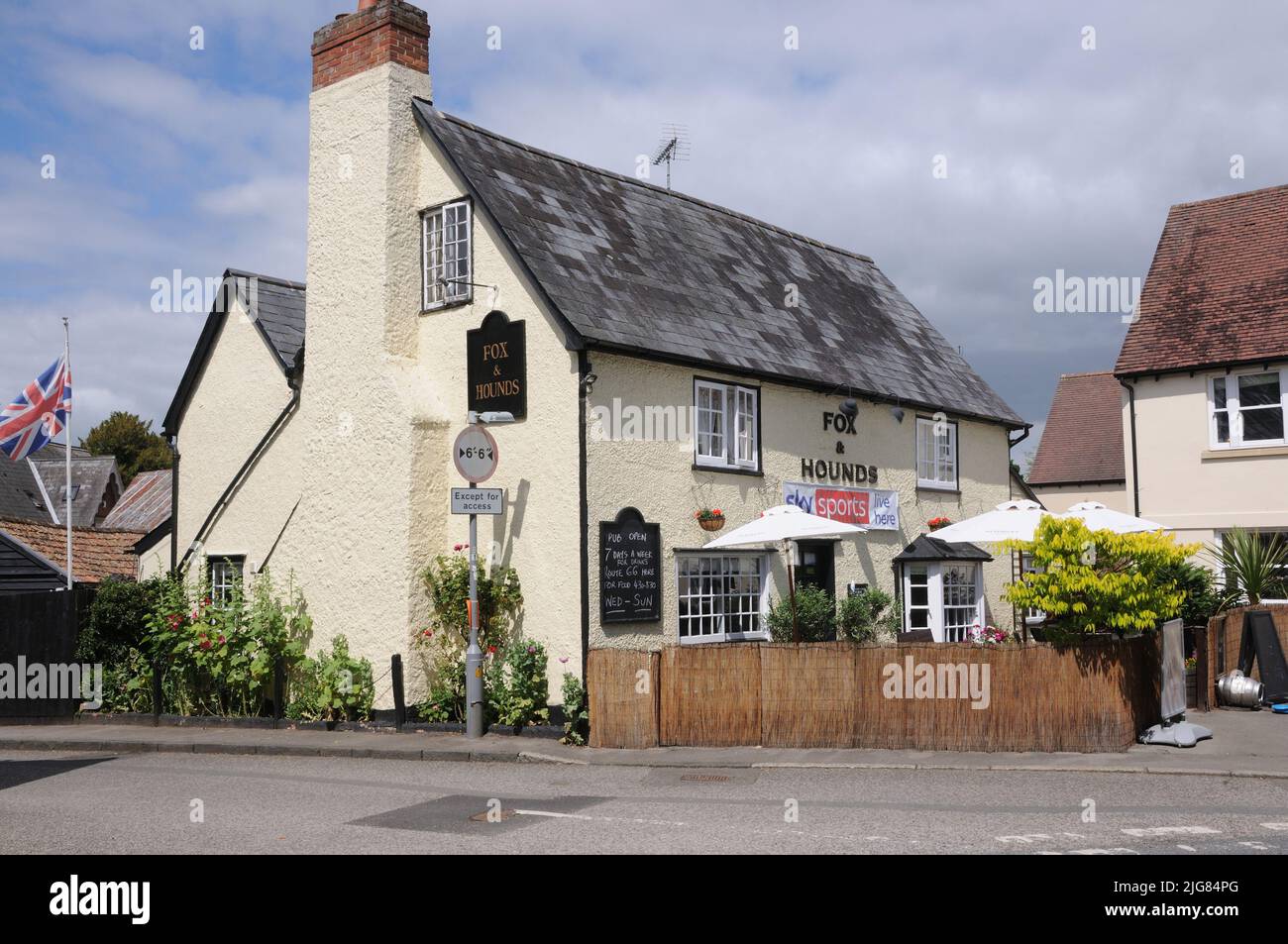 Fox & Hounds inn, Steeple Bumpstead, Essex Stock Photo