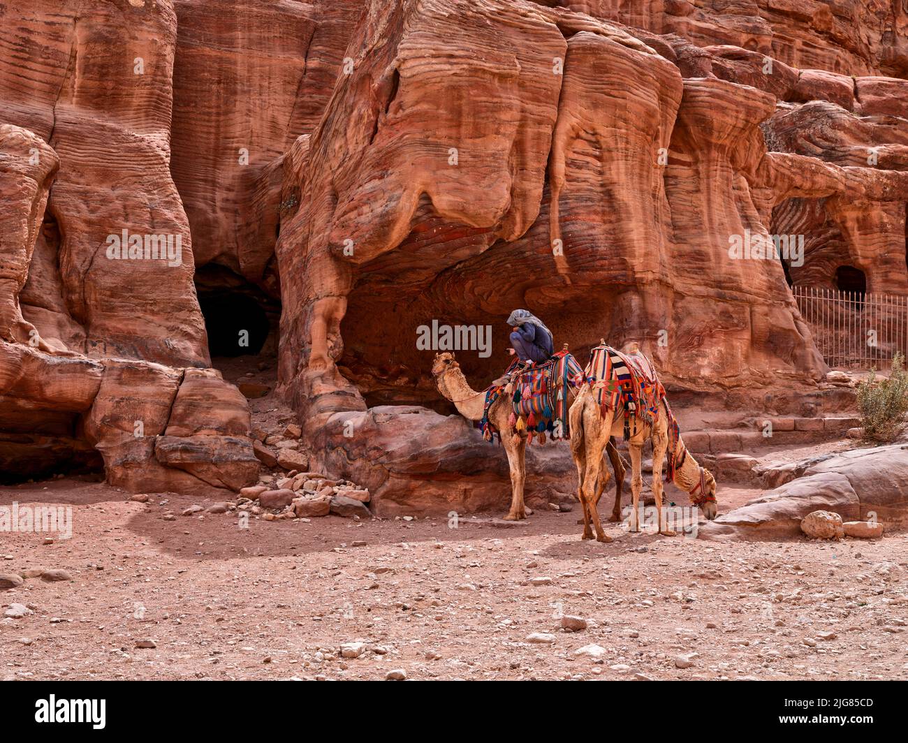 Petra, city of the Nabataeans, Jordan. Stock Photo