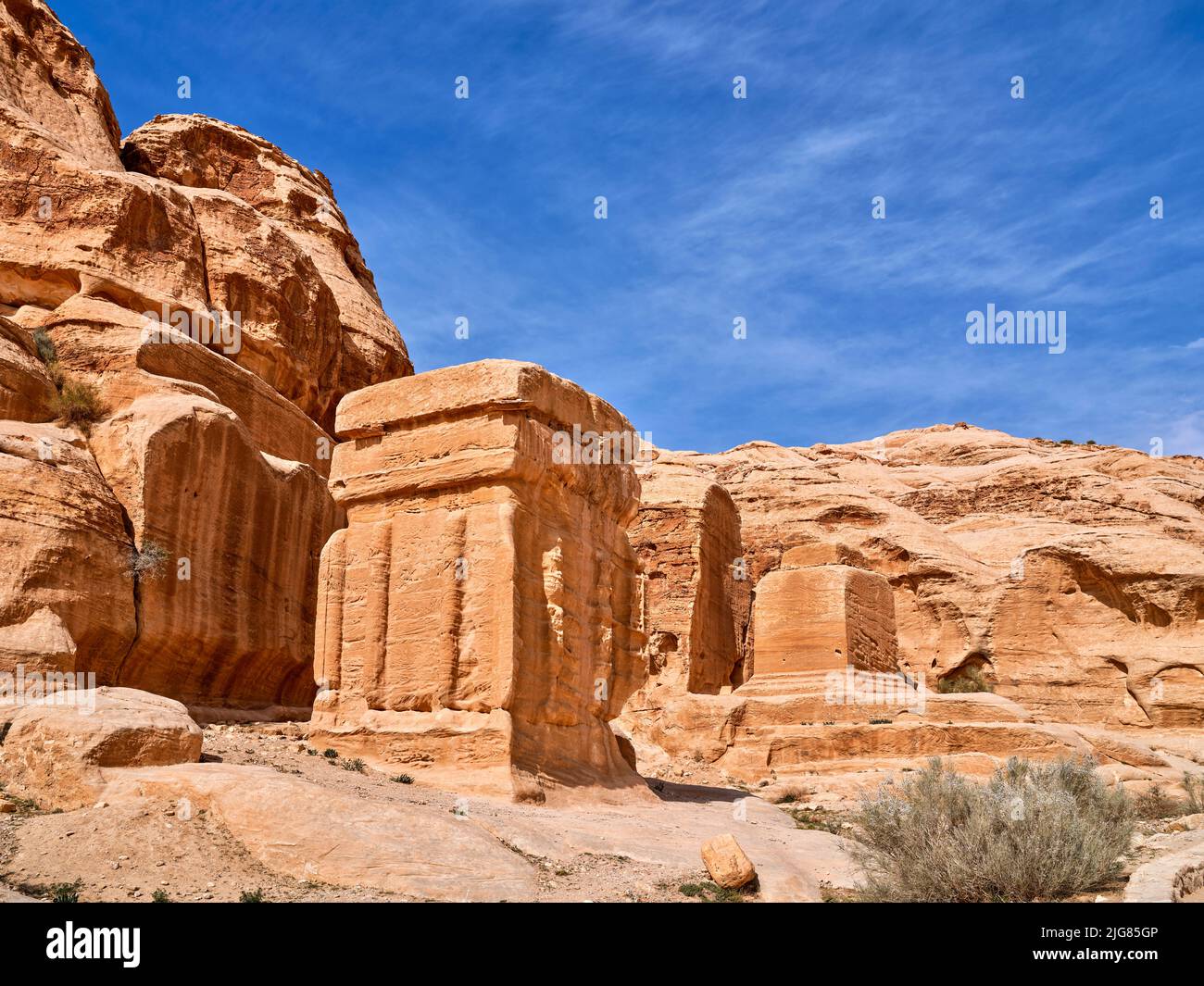 Petra, city of the Nabataeans, Jordan. Stock Photo