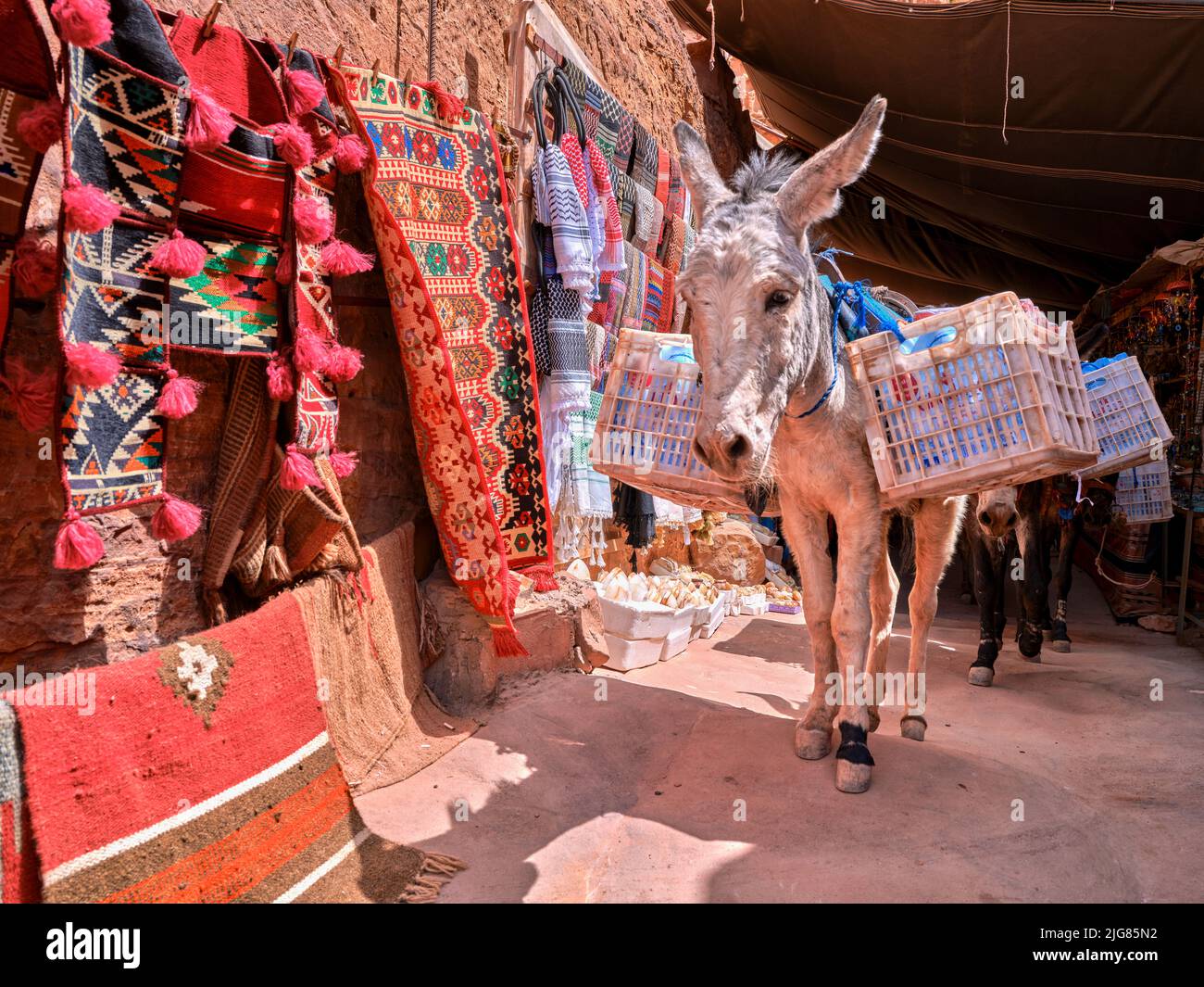 Petra, city of the Nabataeans, Jordan. Stock Photo