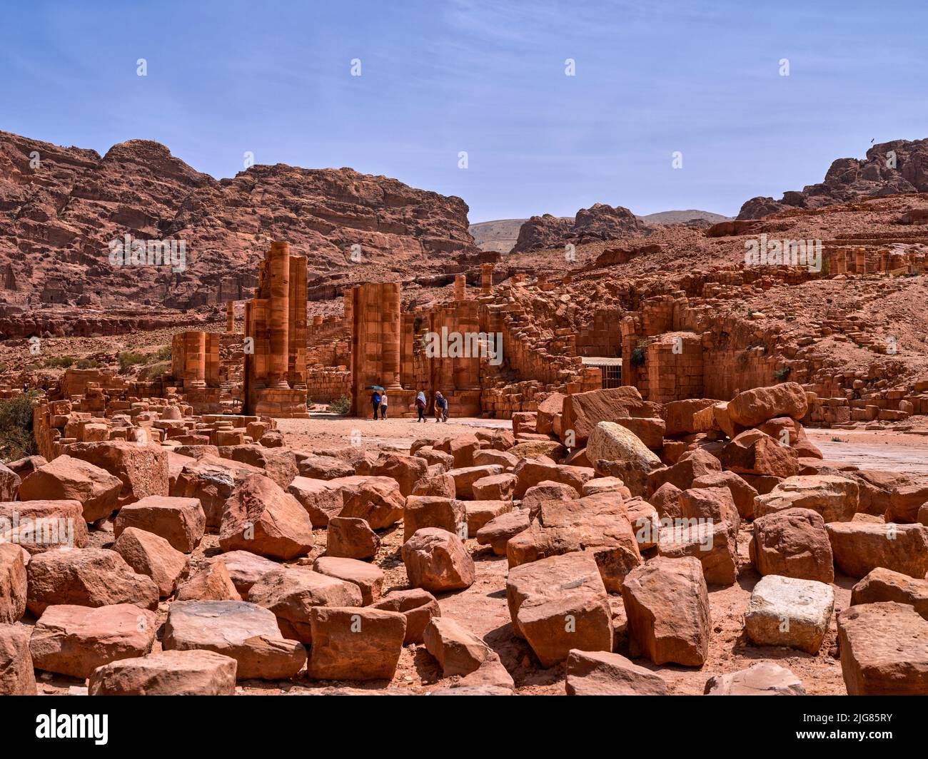 Petra, city of the Nabataeans, Jordan. Stock Photo