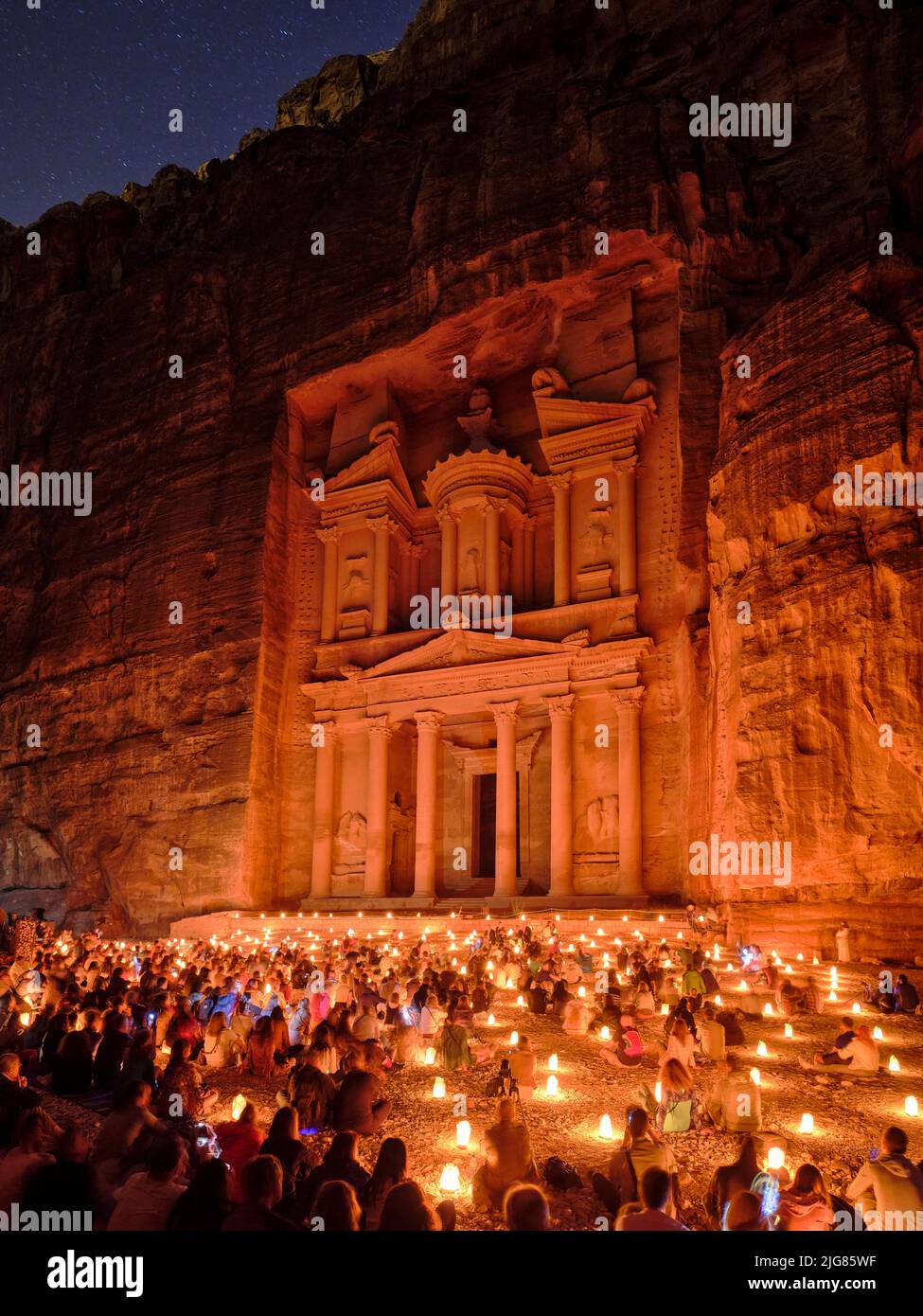 Petra, city of the Nabataeans, Jordan. Stock Photo