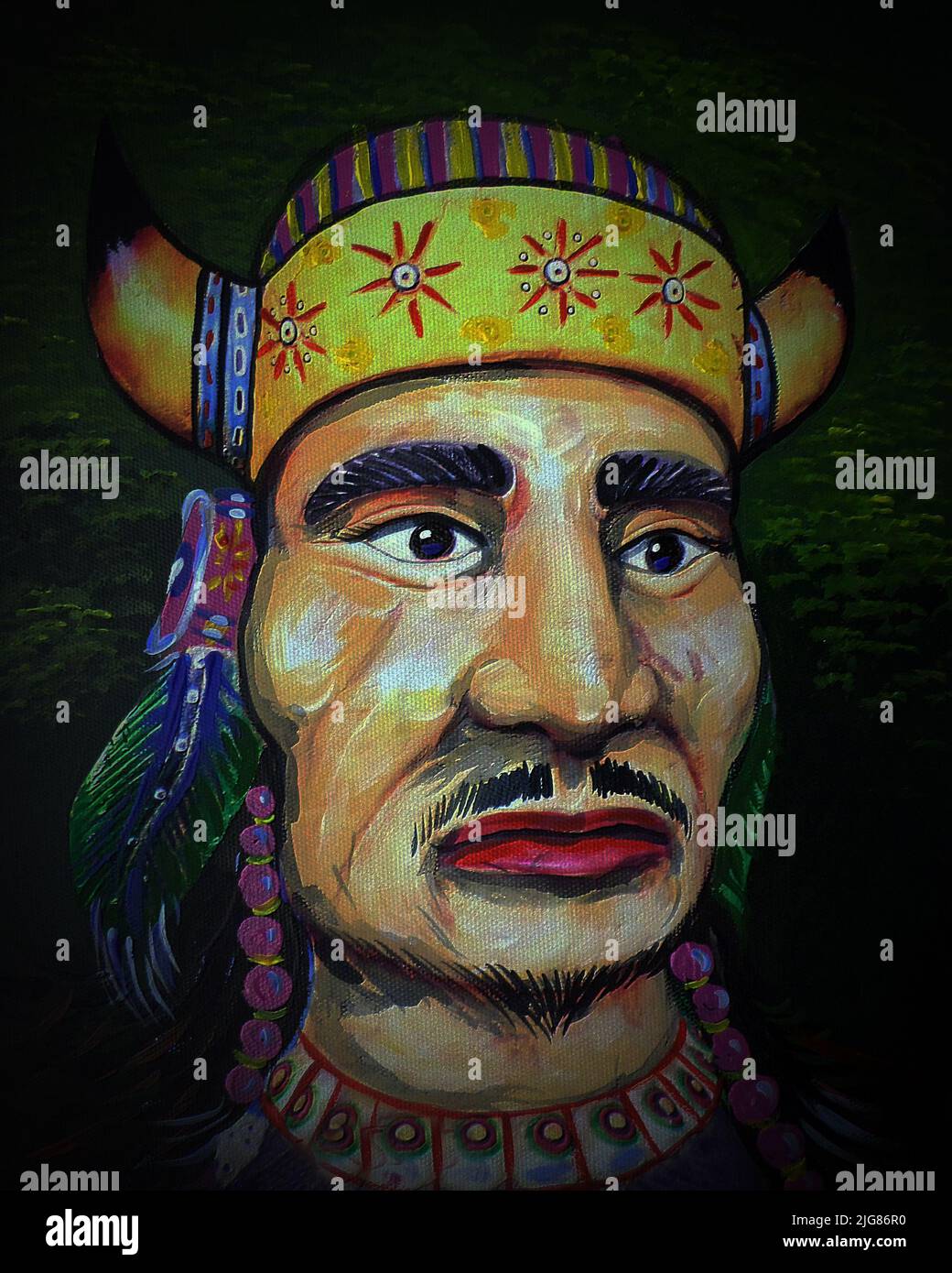 Native american painted face hires stock photography and images Alamy