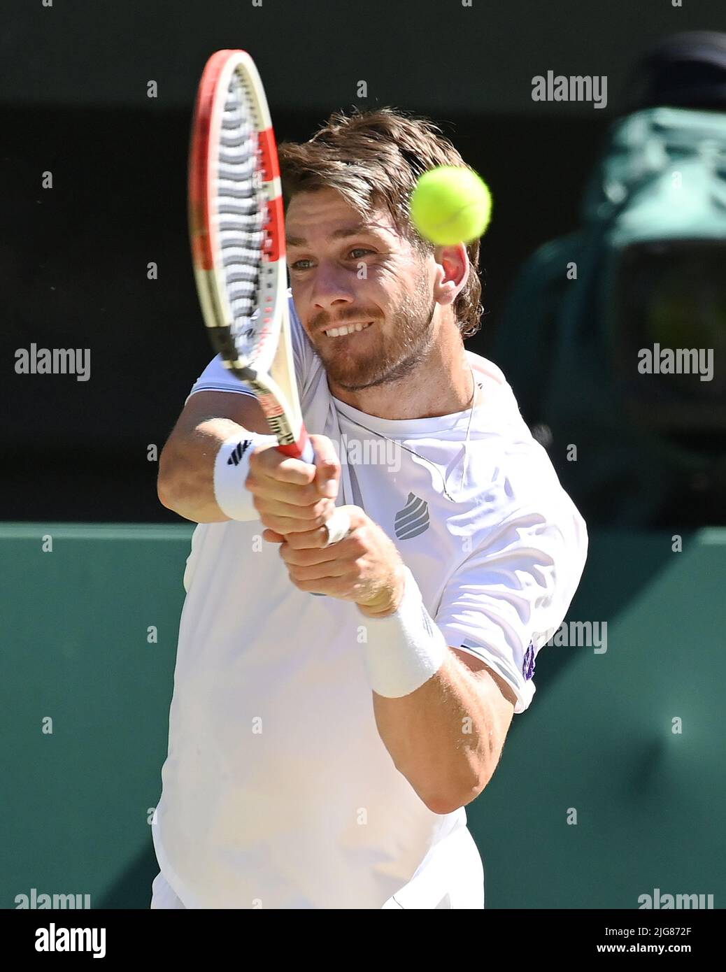 London, Gbr. 8th July, 2022. London Wimbledon Championships Day 08/07/2022 Cameron Norrie (GBR) semi-final match Credit: Roger Parker/Alamy Live News Stock Photo