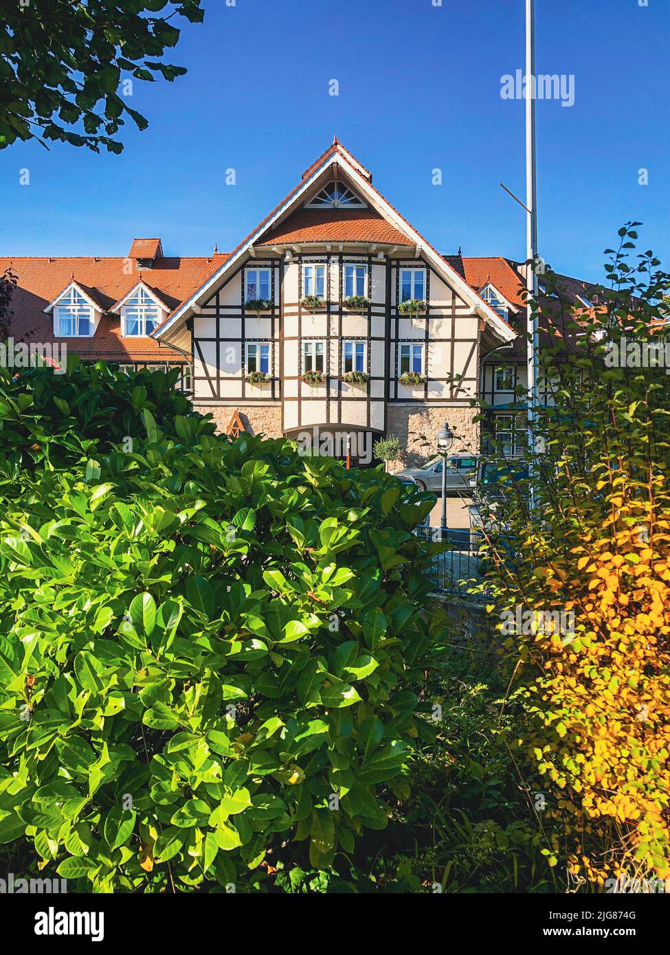 Glücksburg, SchleswigHolstein, Meierwik, house, autumn, northern