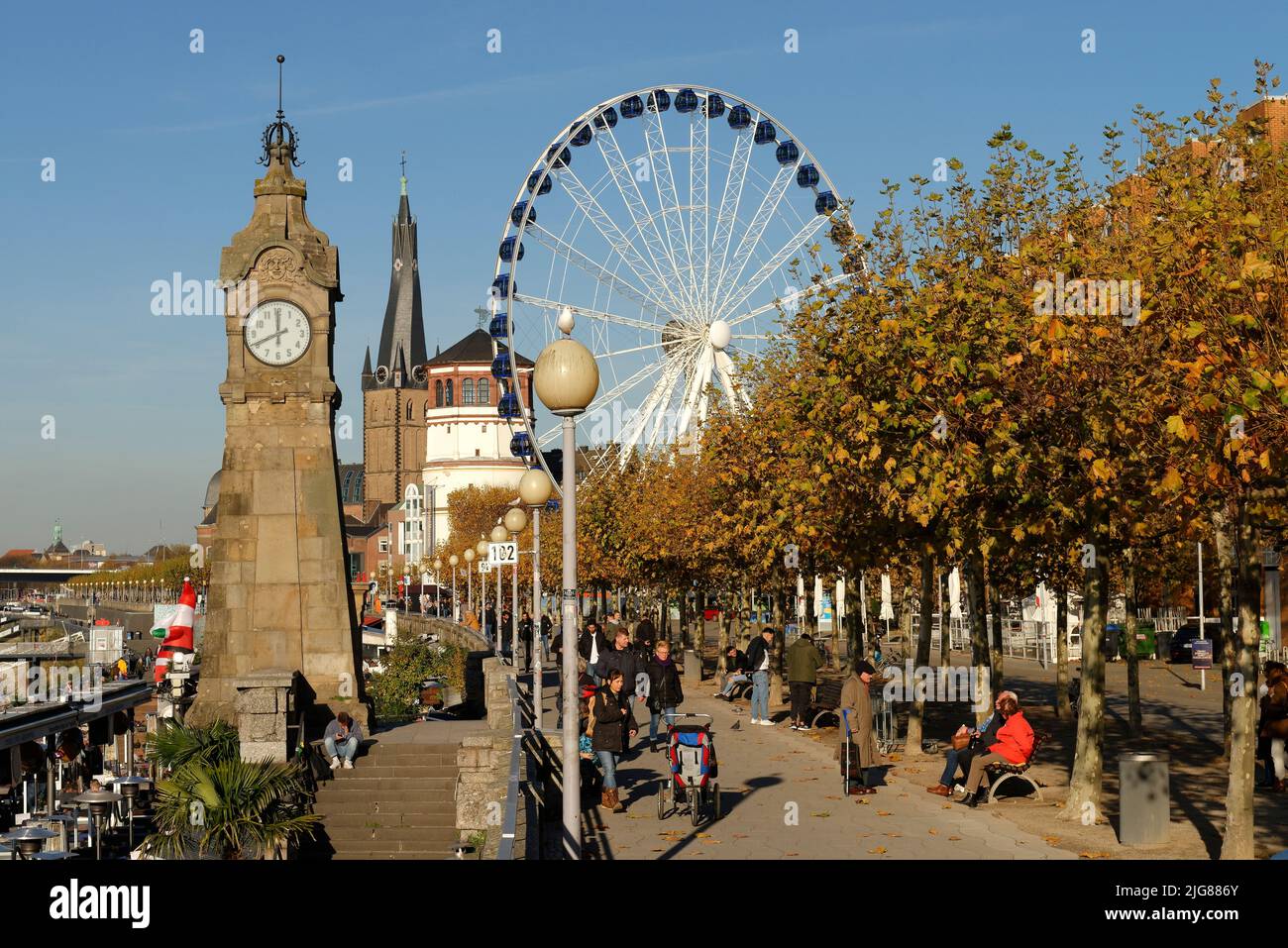 Clock tower dusseldorf hires stock photography and images Alamy