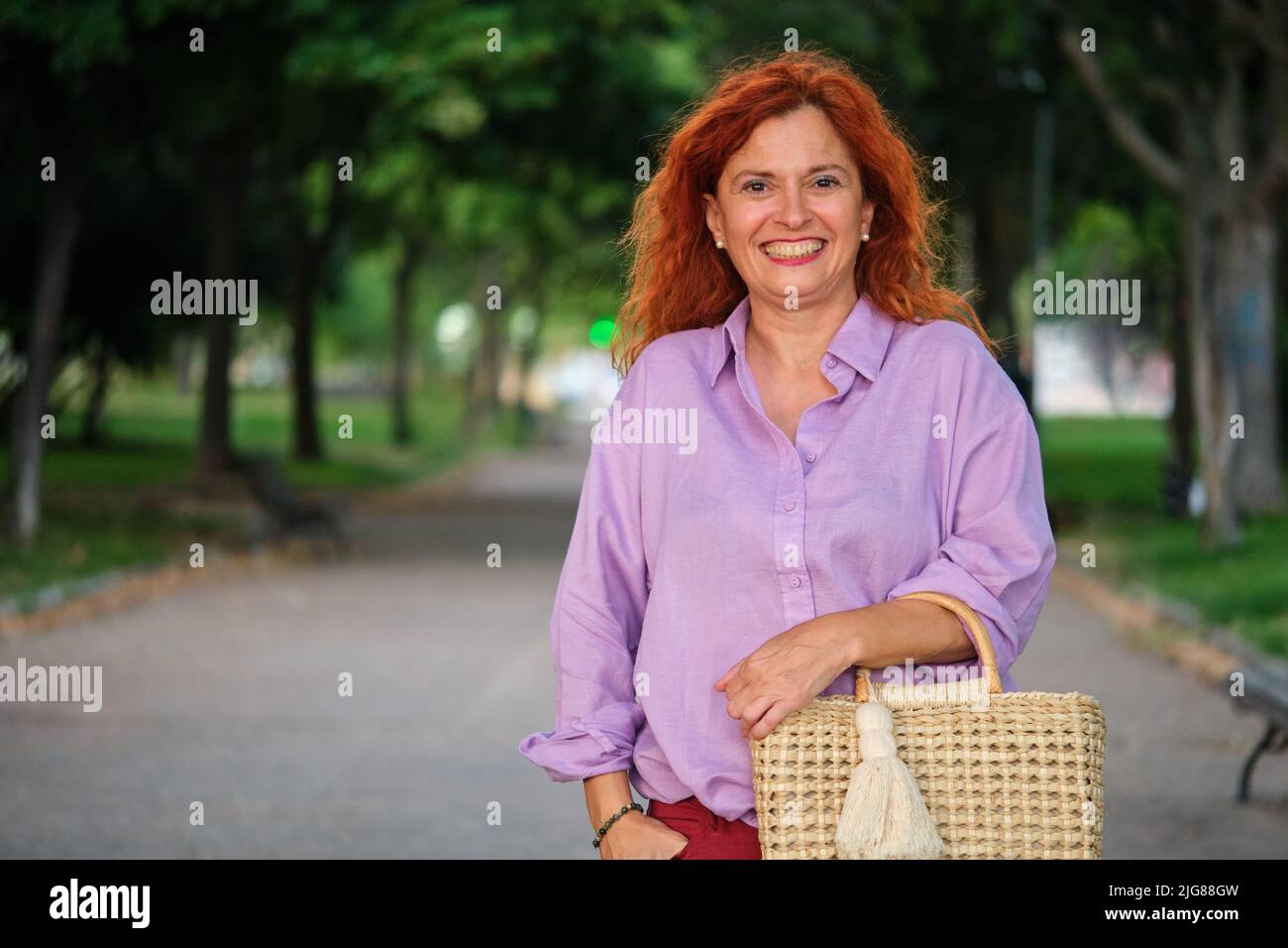 Redhead mature woman hi-res stock photography and images - Alamy