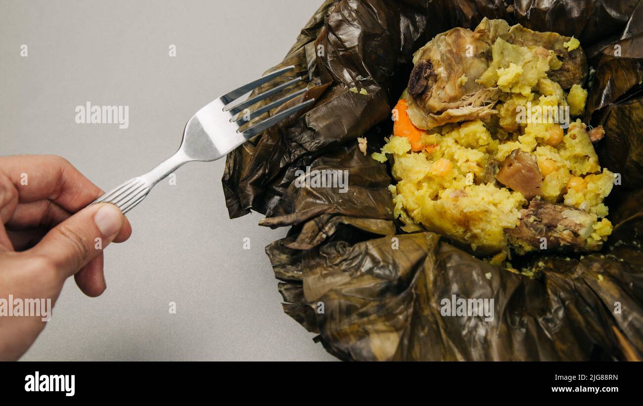 Tasty fresh traditional Colombian tamales Stock Photo - Alamy