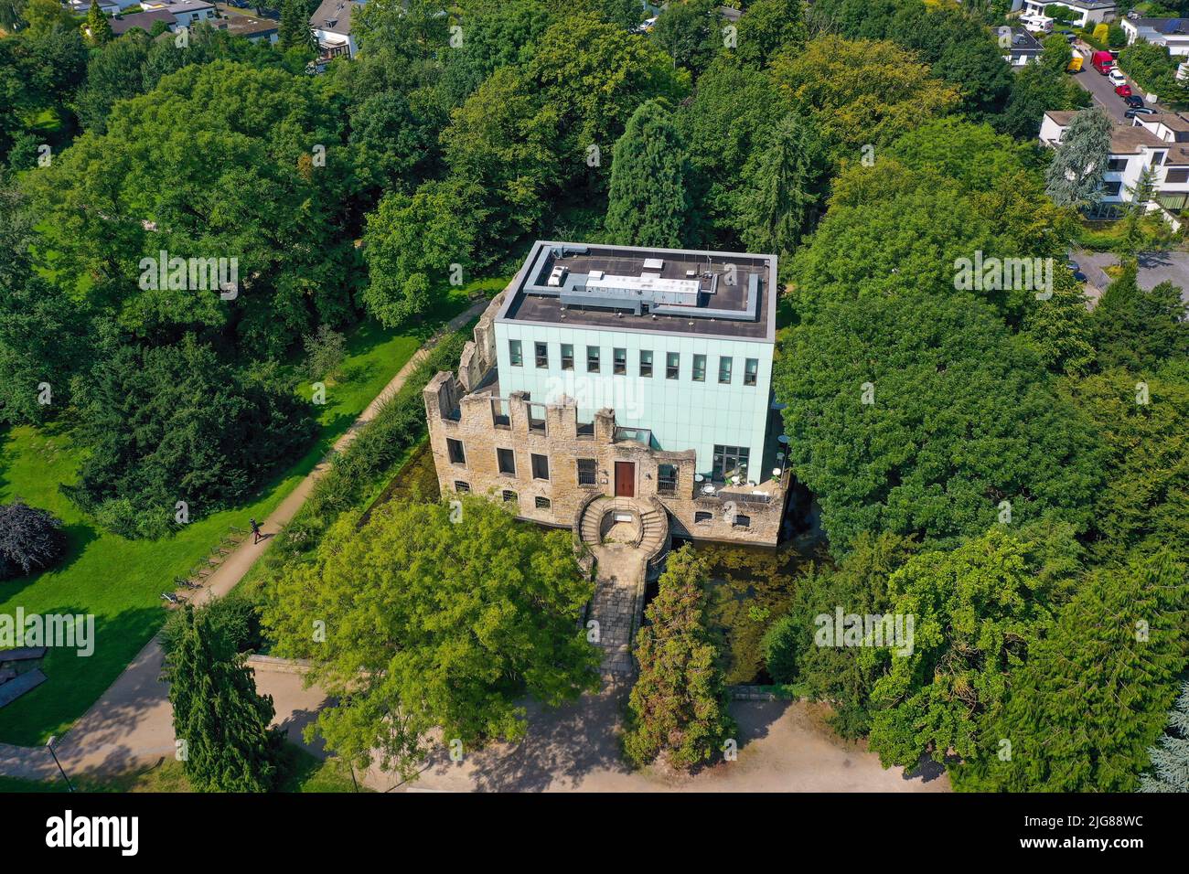 Weitmar castle park, Bochum, North Rhine-Westphalia, Germany Stock Photo