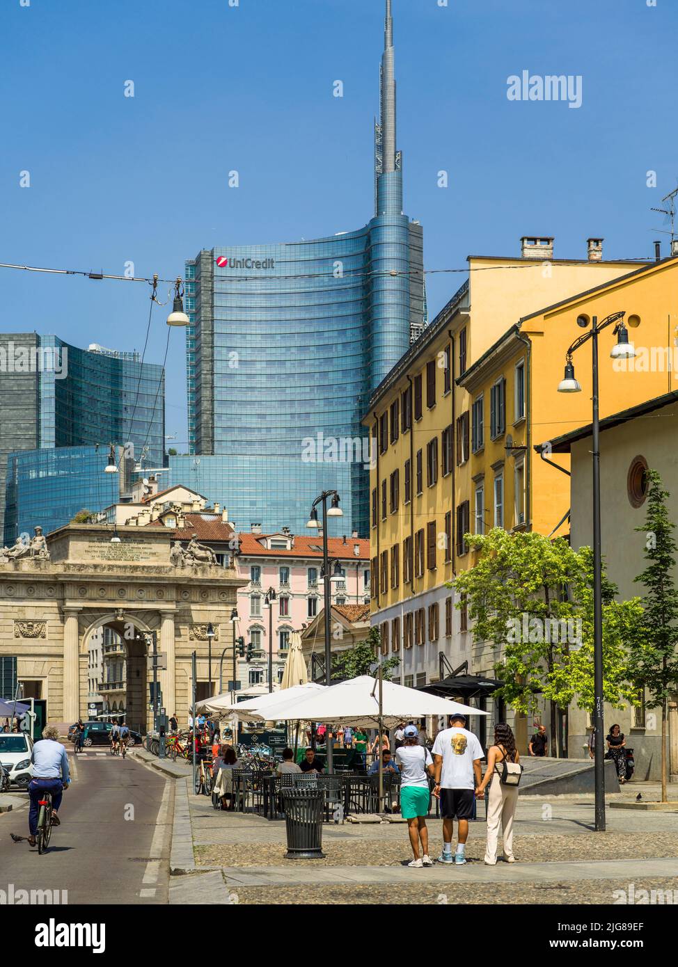Italy, Milano, Street scene Stock Photo