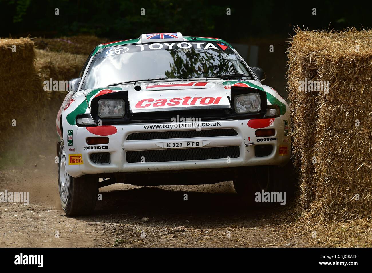 Bill Paynter, Toyota Celica GT-Four ST 185, Dawn of Modern Rallying, Forest Rally Stage, Goodwood Festival of Speed, The Innovators - Masterminds of M Stock Photo
