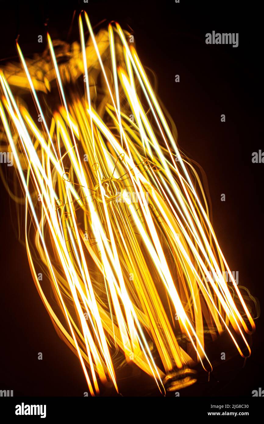 The light bulb tungsten filaments Stock Photo Alamy