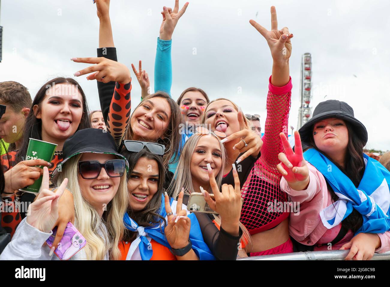 Glasgow, UK. 08th July, 2022. TOM GRENNAN and his band played the TRNSMT music festival at Glasgow Green, Glasgow, Scotland, UK. The festival, which runs for three days is expected to be a sell out with thousands of music fans from across the country attending. This is the first time the festival has been held since the covid lockdowns. Credit: Findlay/Alamy Live News Stock Photo
