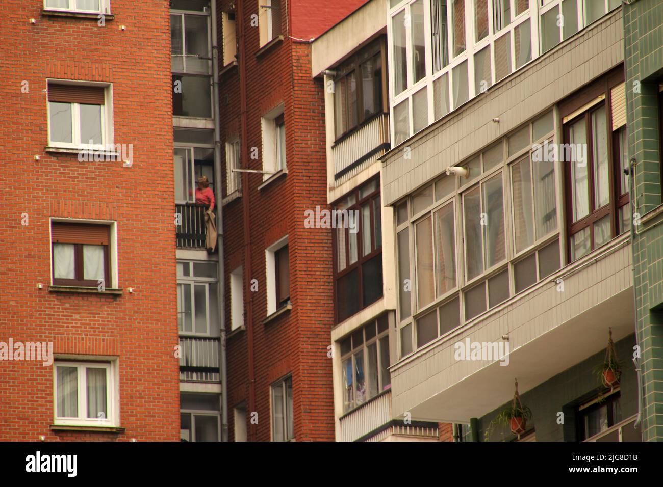 The old buildings in the city of Bilbao in Spain Stock Photo - Alamy