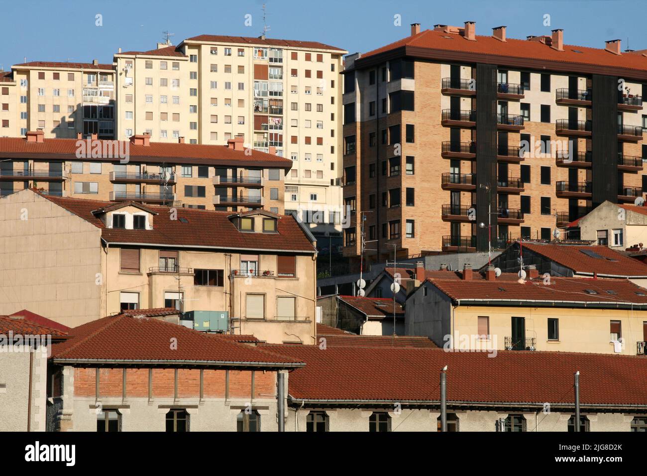 The old buildings in the city of Bilbao in Spain Stock Photo - Alamy