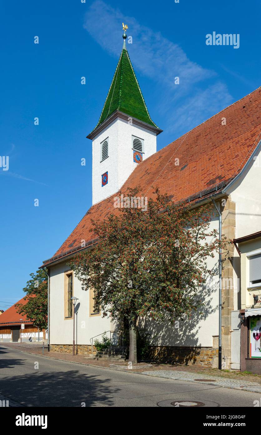 Kohlberg, evangelic church, built 1768 Stock Photo