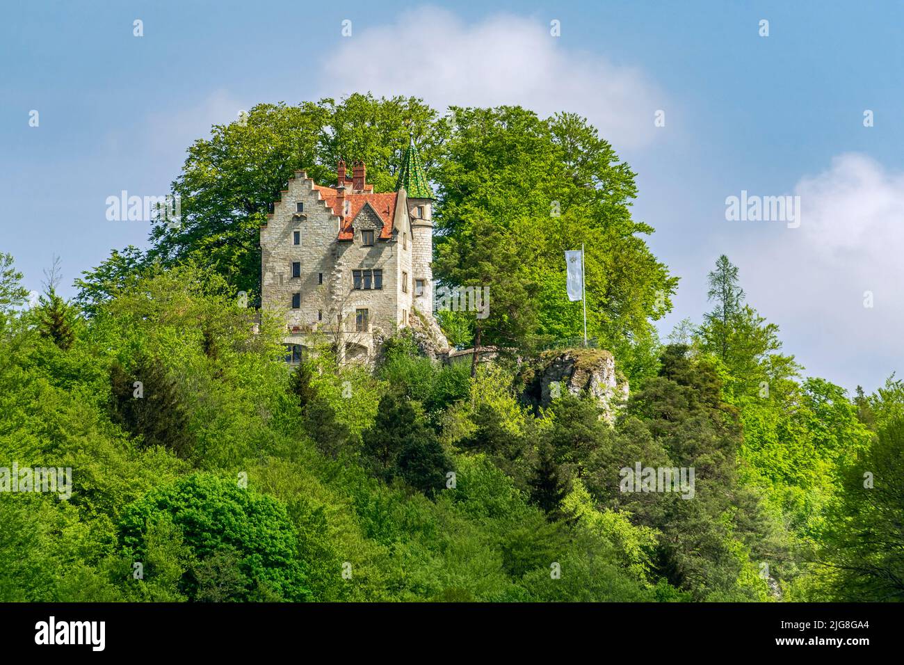 Bad Urach, Uhenfels Castle in the Swabian Alb. Stock Photo