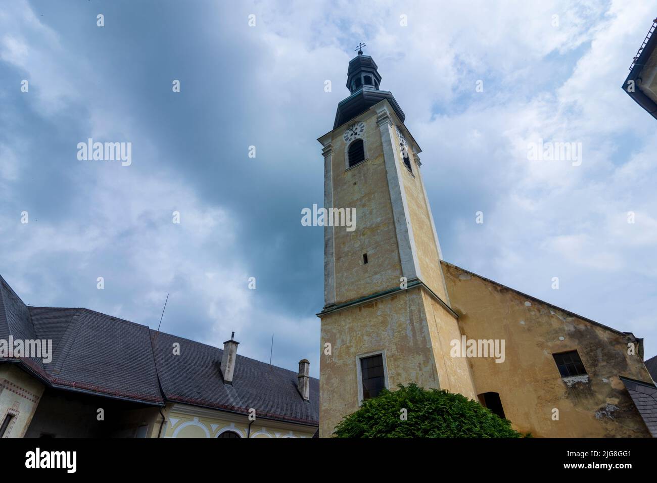 Gloggnitz, Gloggnitz Castle in the Vienna Alps, Lower Austria, Austria Stock Photo