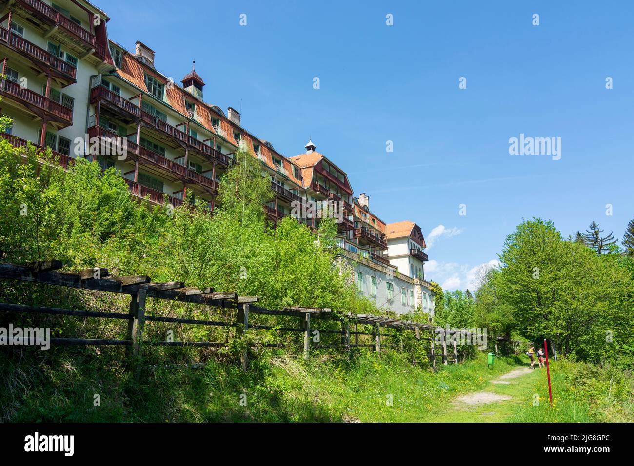 Semmering, vacant house Kurhaus Semmering in the Vienna Alps, Lower Austria, Austria Stock Photo