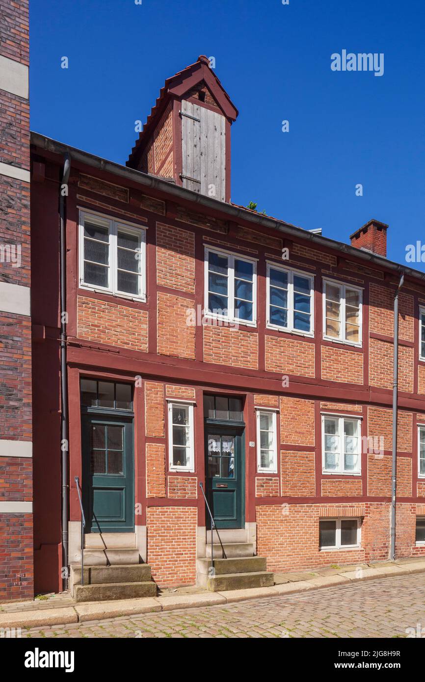 Historic halftimbered houses at Bäckerbreitergang, Neustadt, Hamburg