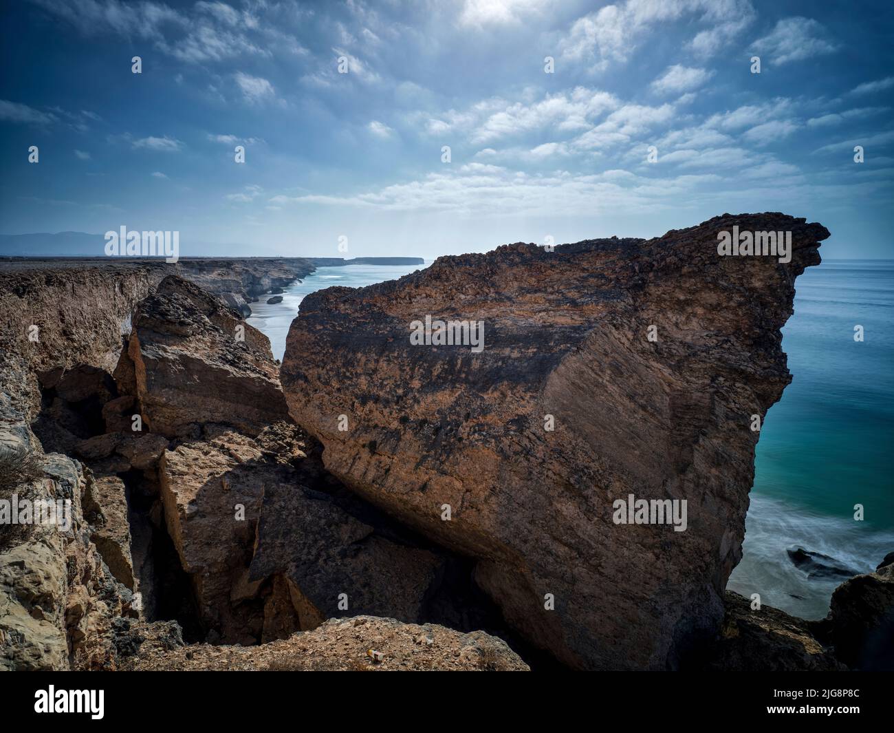on the coast near Taqa, Oman Stock Photo Alamy