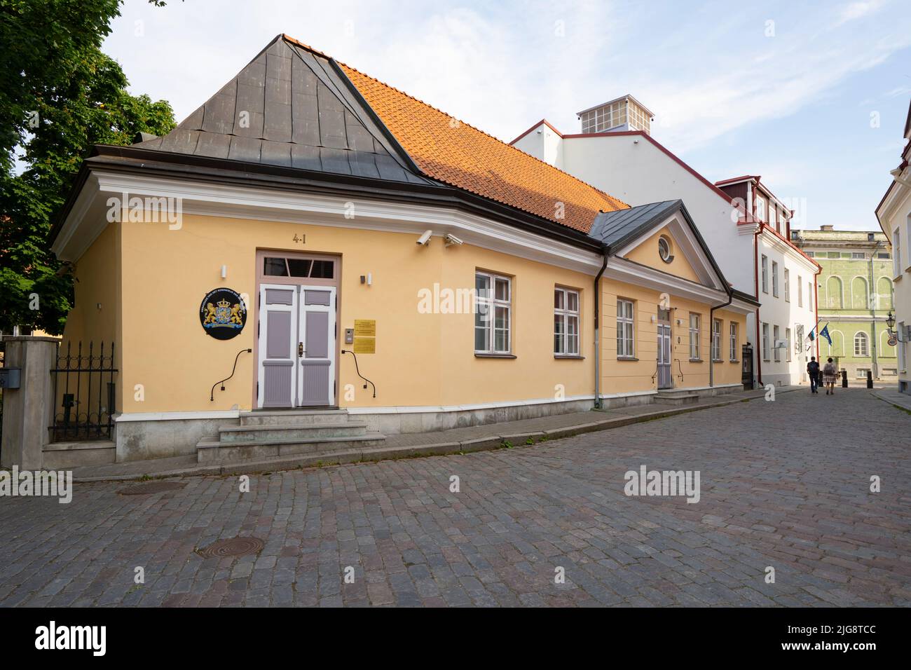 Tallinn, Estonia. July 2022.  Eternal view of the Dutch embassy building in the city center Stock Photo