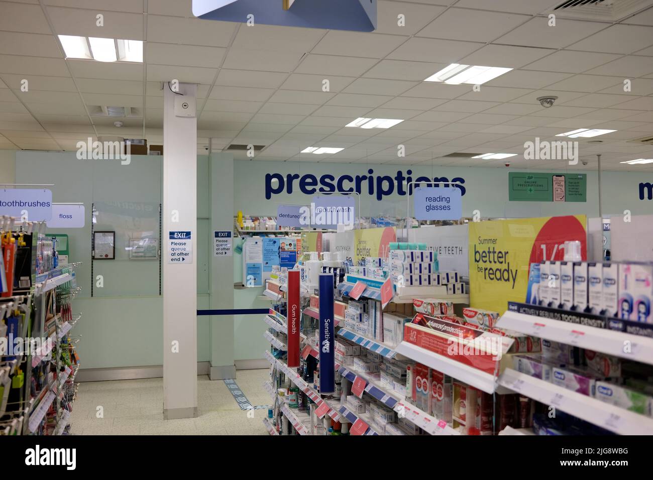 the prescription counter in boots chemist,westwood cross shopping
