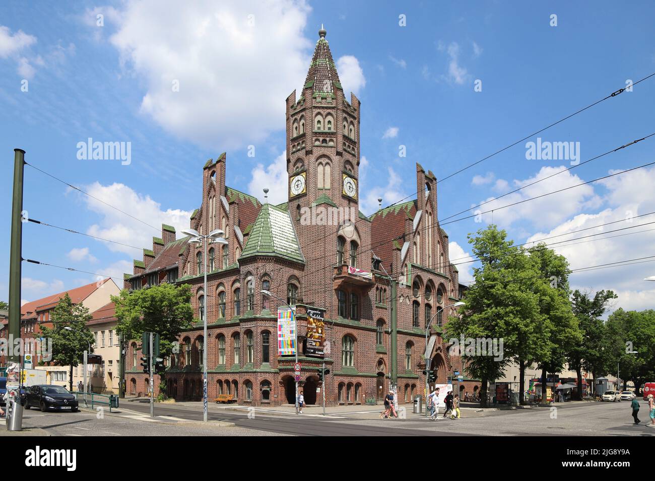 Germany, Brandenburg, Potsdam, Babelsberg City Hall Stock Photo