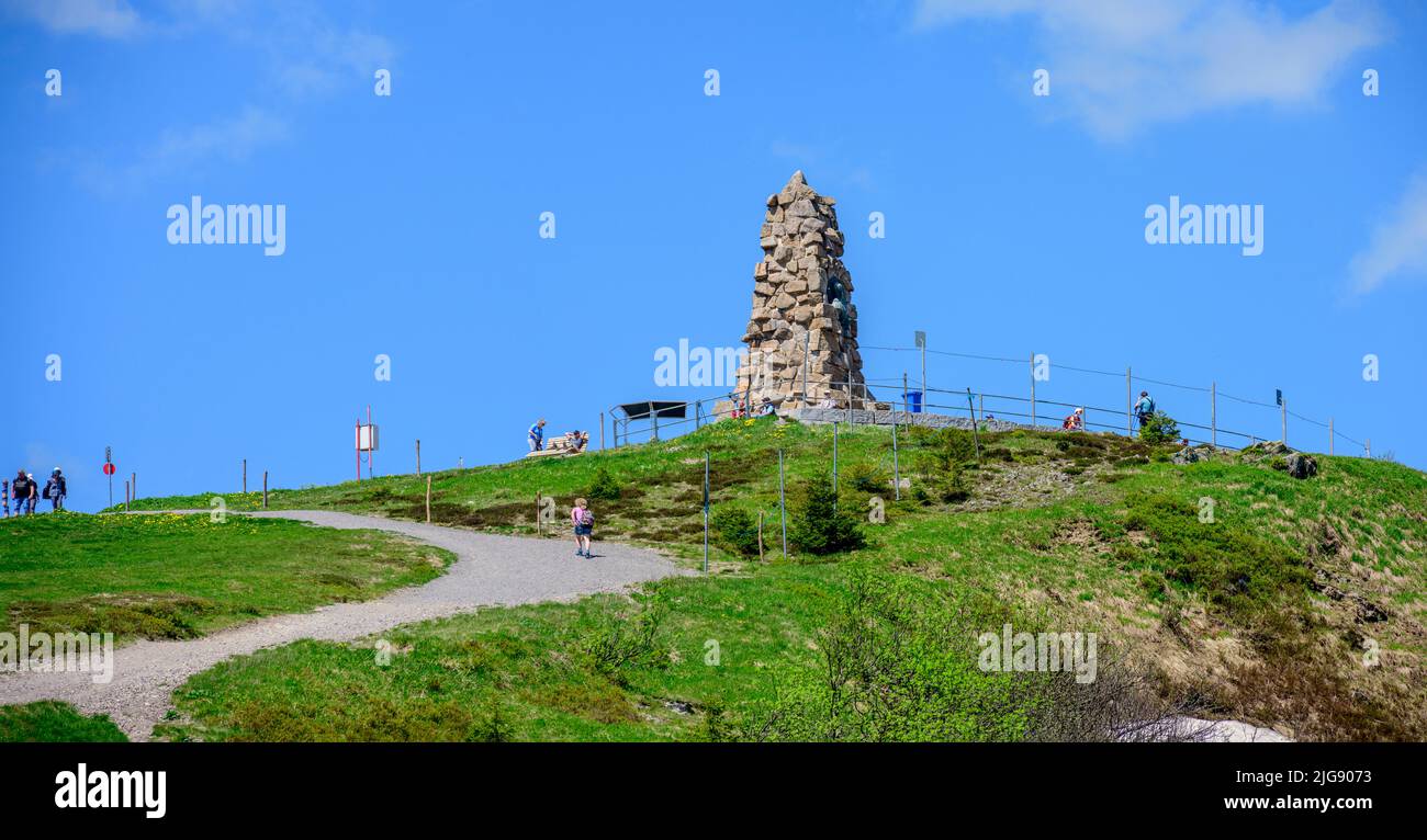 Germany, Baden-Württemberg, Black Forest, Feldberg, the Bismarck monument. Stock Photo