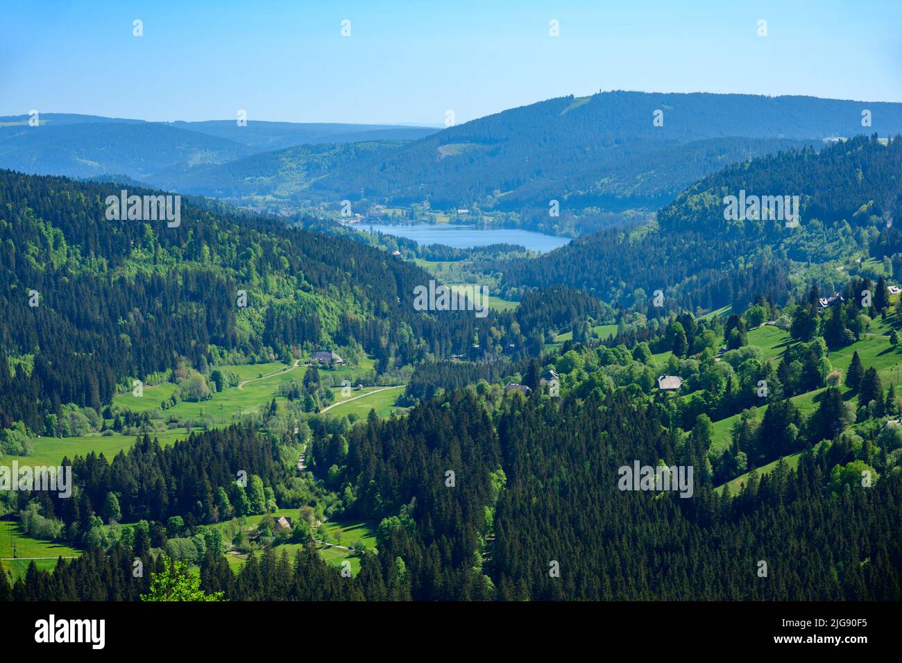 Germany, Baden-Wuerttemberg, Black Forest, view to Schluchsee. Stock Photo