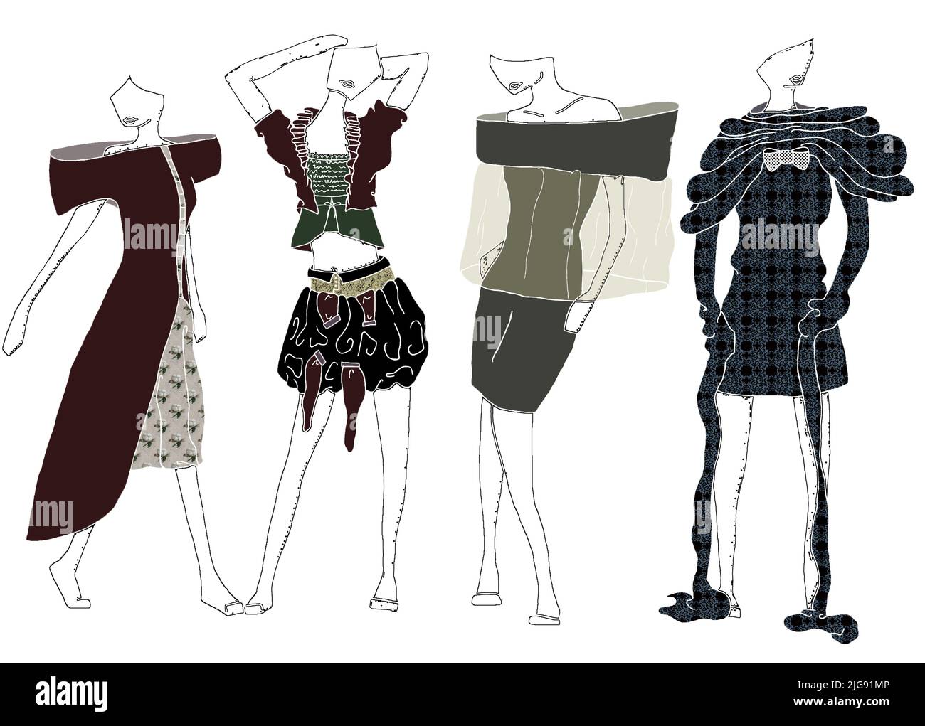 fashion illustration Stock Photo