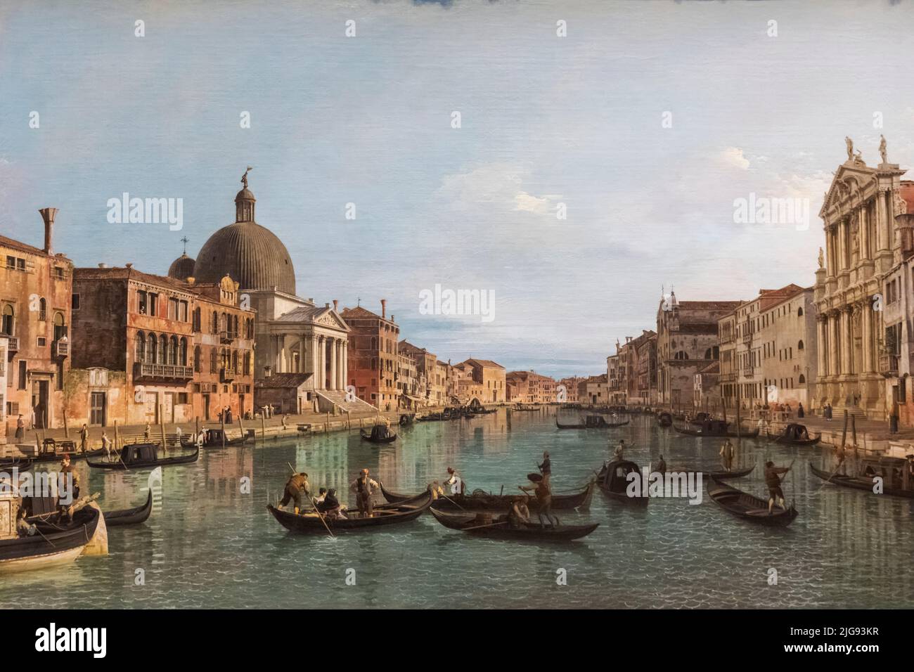 Painting titled "Venice The Grand Canal with S.Simeone Piccolo" by
