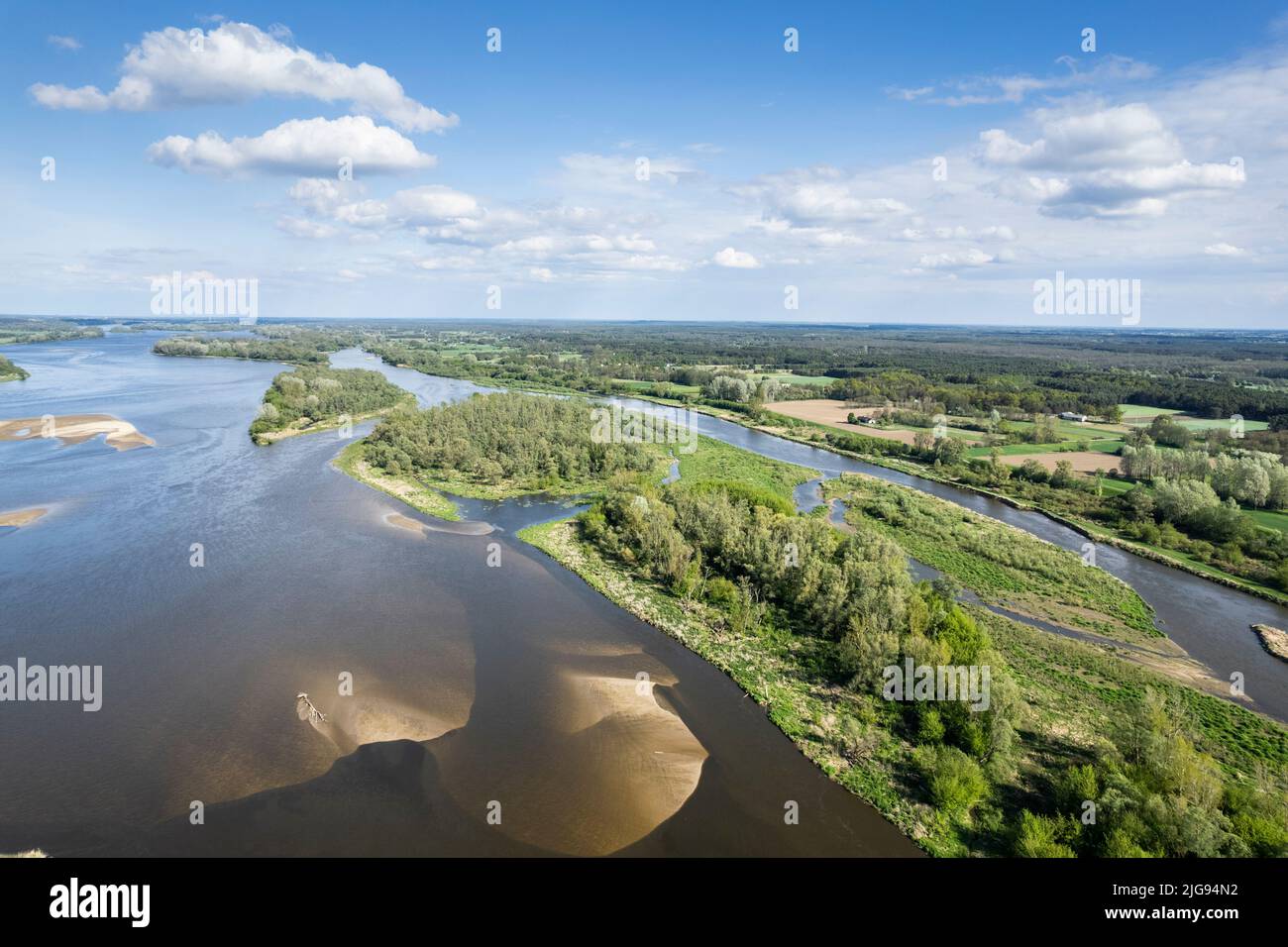 Vistula Rau Aerial shot vistula river river hi-res stock photography and images - Alamy