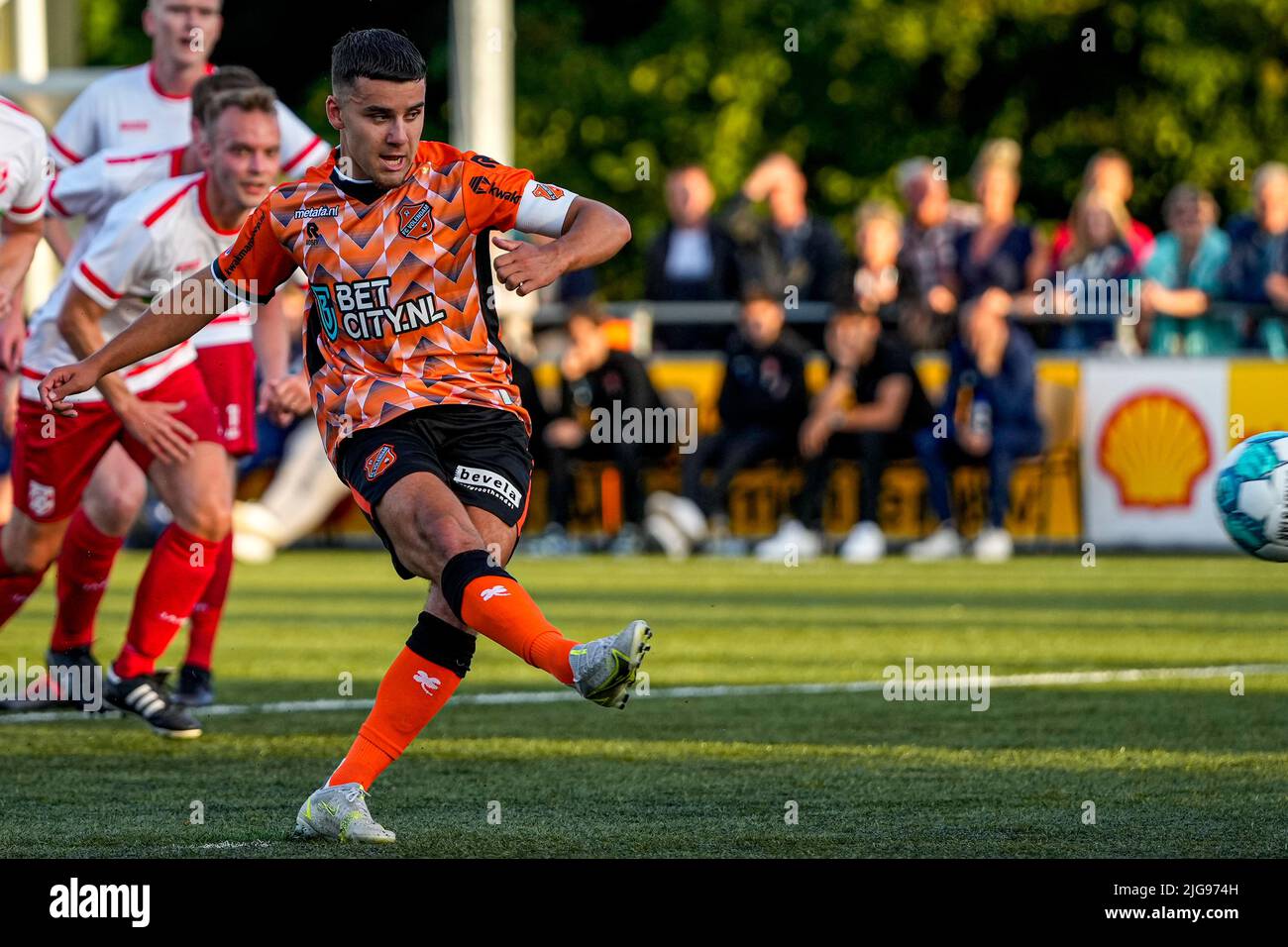 Voetbalwedstrijd illustratie voor sportweddenschappen bij Betcity