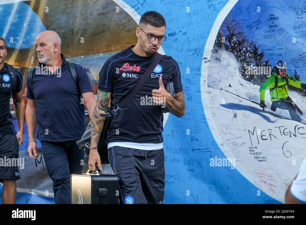 Maglia Face Game Napoli Ea7 Kvaratskhelia 77 2022/2023