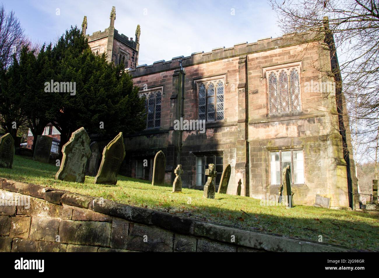 Holy Trinty church Oakamore Staffordshire Stock Photo