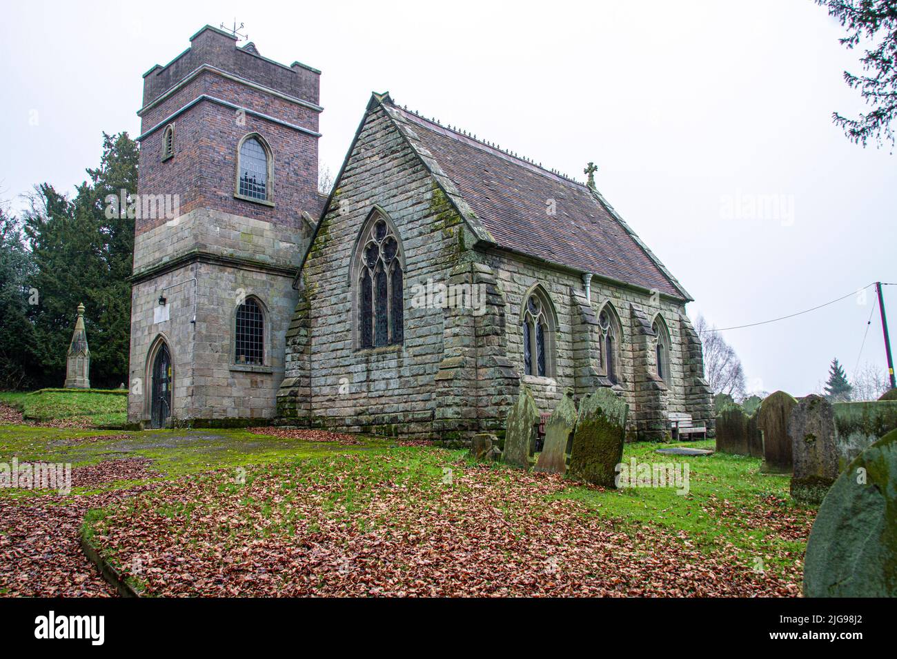 St James the Less church Fradswell Staffordshire Stock Photo