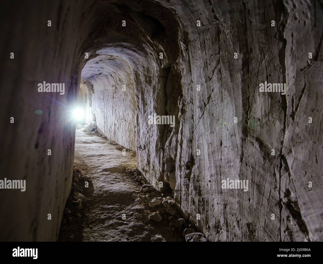 Dark creepy abandoned underground chalky cave temple Stock Photo Alamy