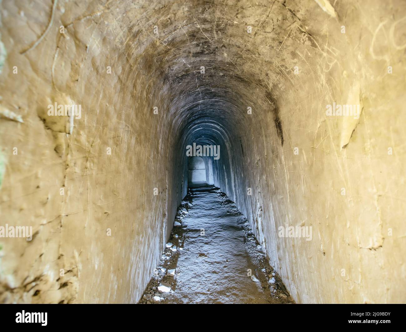 Dark creepy abandoned underground chalky cave temple Stock Photo Alamy