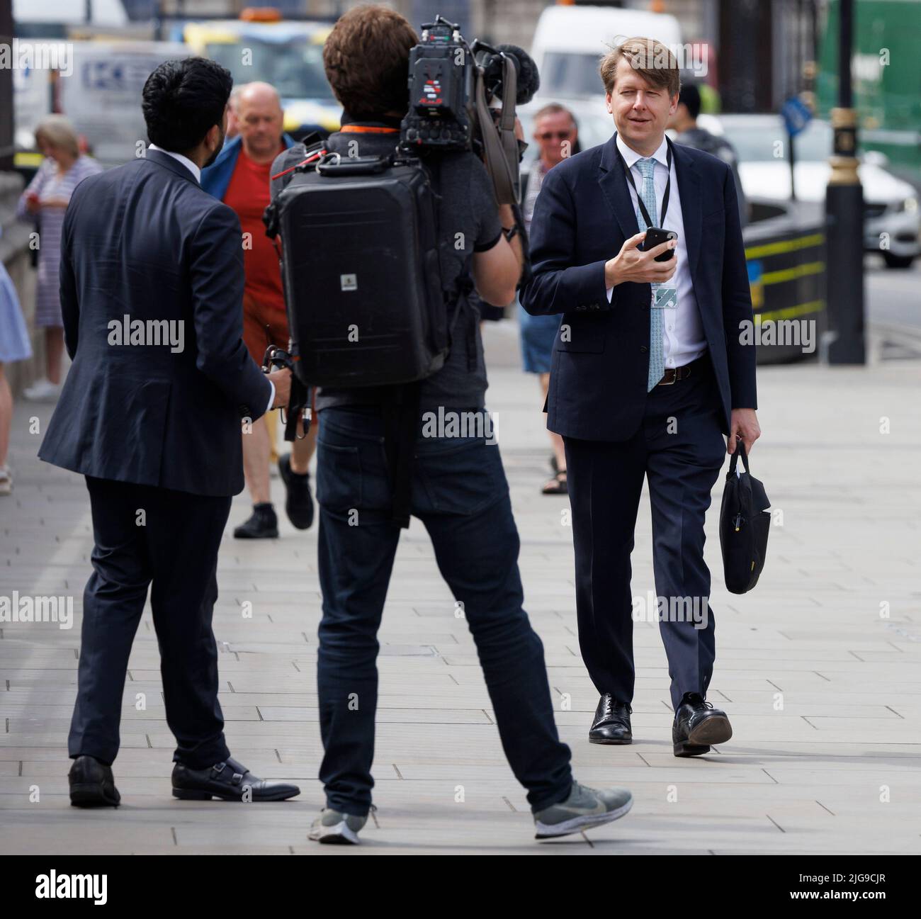 London, UK. 06th July, 2022. ROBIN WALKER MP, who has resigned from government, is seen in
