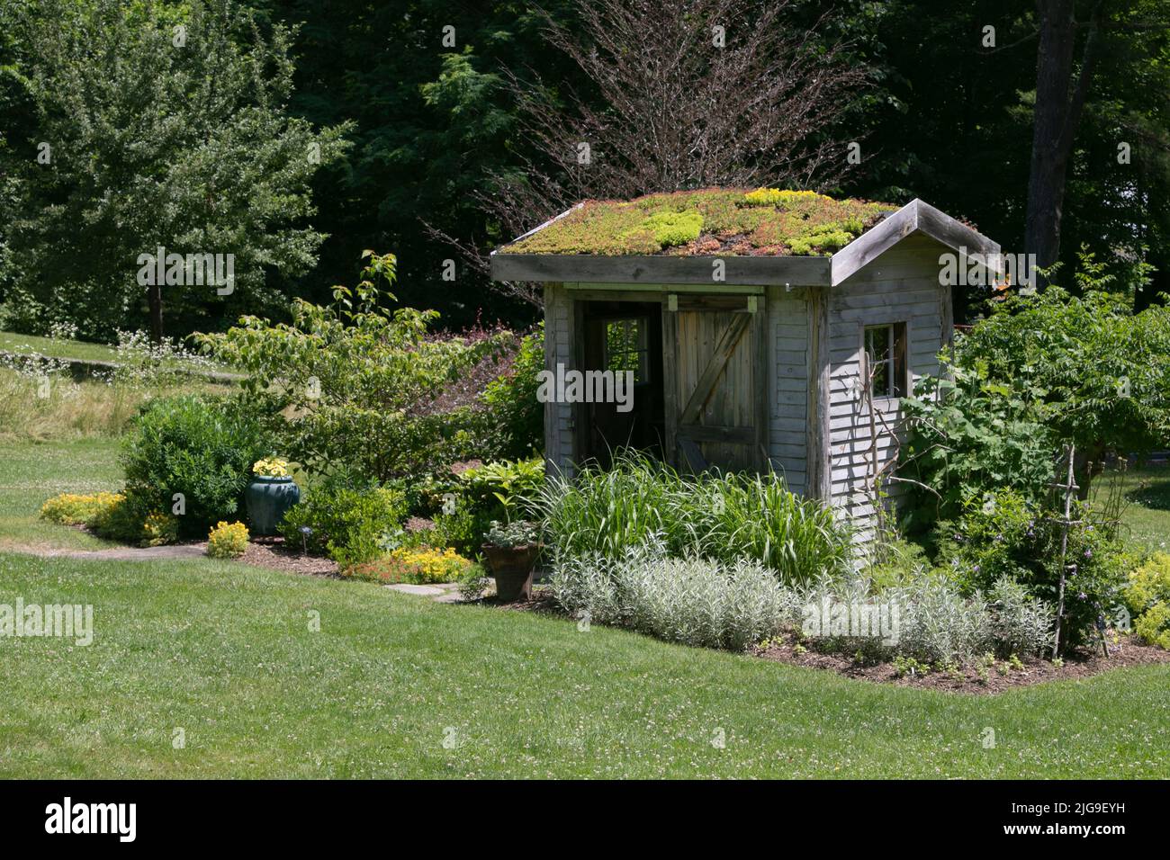 Berkshire Botanical Garden, Stockbridge Massachusetts, an educational agricultural garden for children and adults. USA Stock Photo