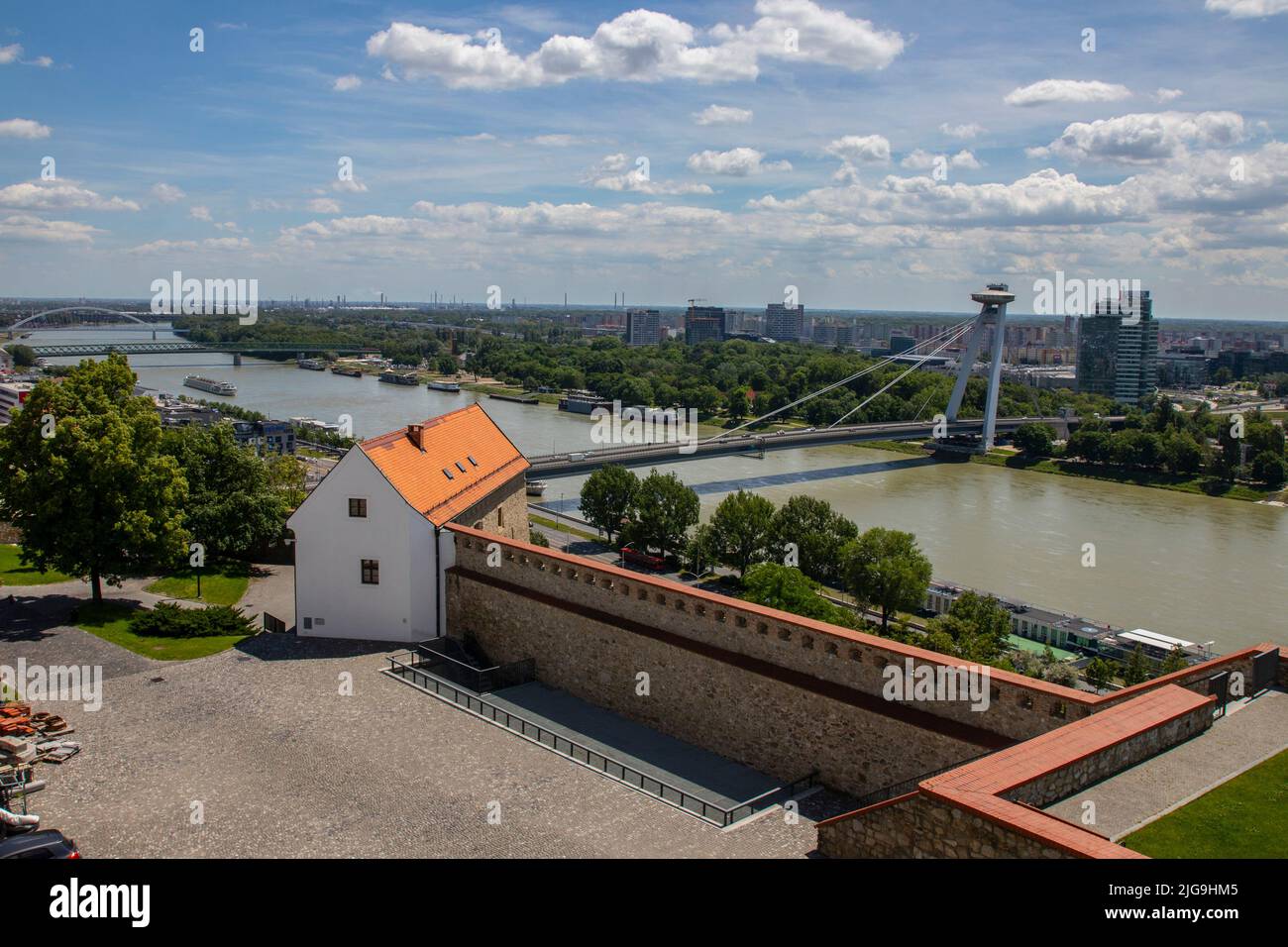 Bratislava, the capital of Slovakia, is set along the Danube River by ...