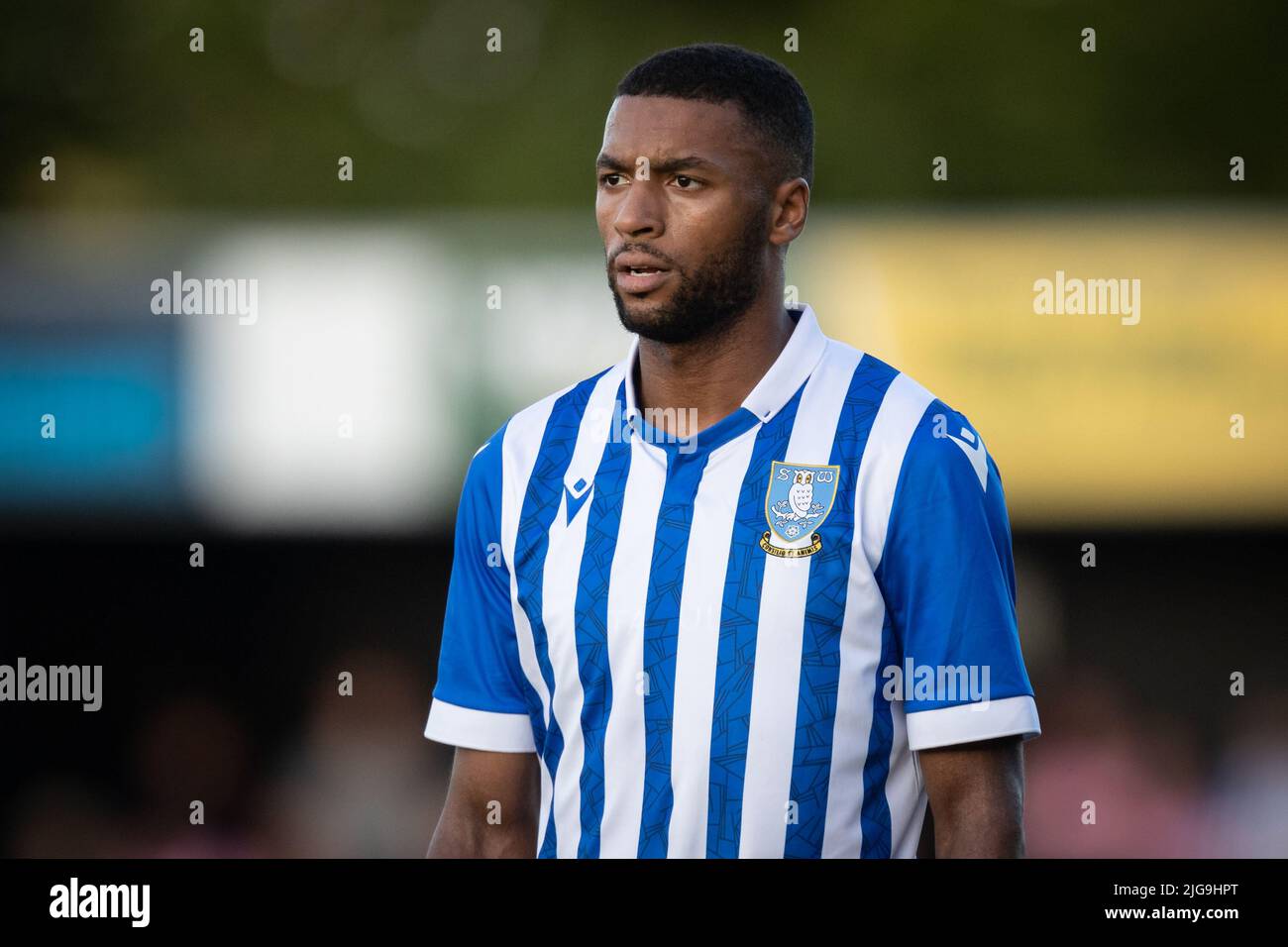 Harrogate, UK. 08th July, 2022. Michael Ihiekwe of Sheffield Wednesday