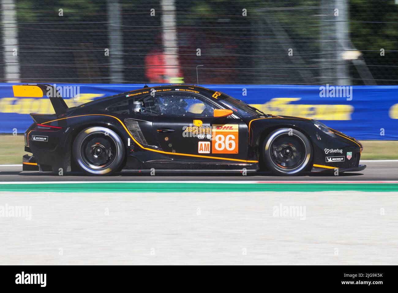 Autodromo Nazionale di Monza, Monza, Italy, July 08, 2022, #86 GR RACING, Michael  Wainwright (GBR) Riccardo Pera (ITA) Benjamin Barker (GBR) - Porsche 911  RSR - 19 during 6 Hours of Monza