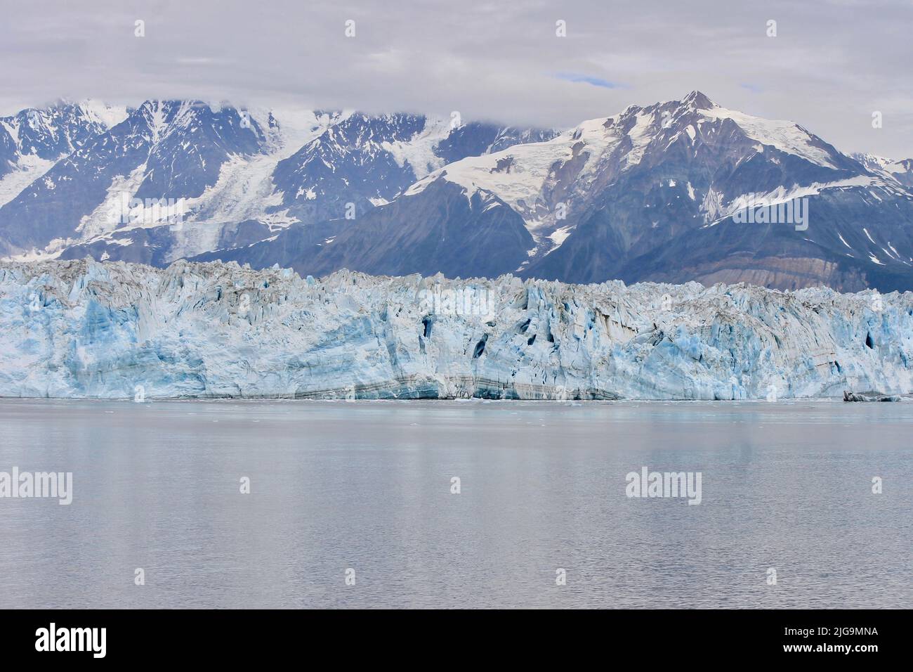 Snowy views of Hubbard Glacier Stock Photo Alamy