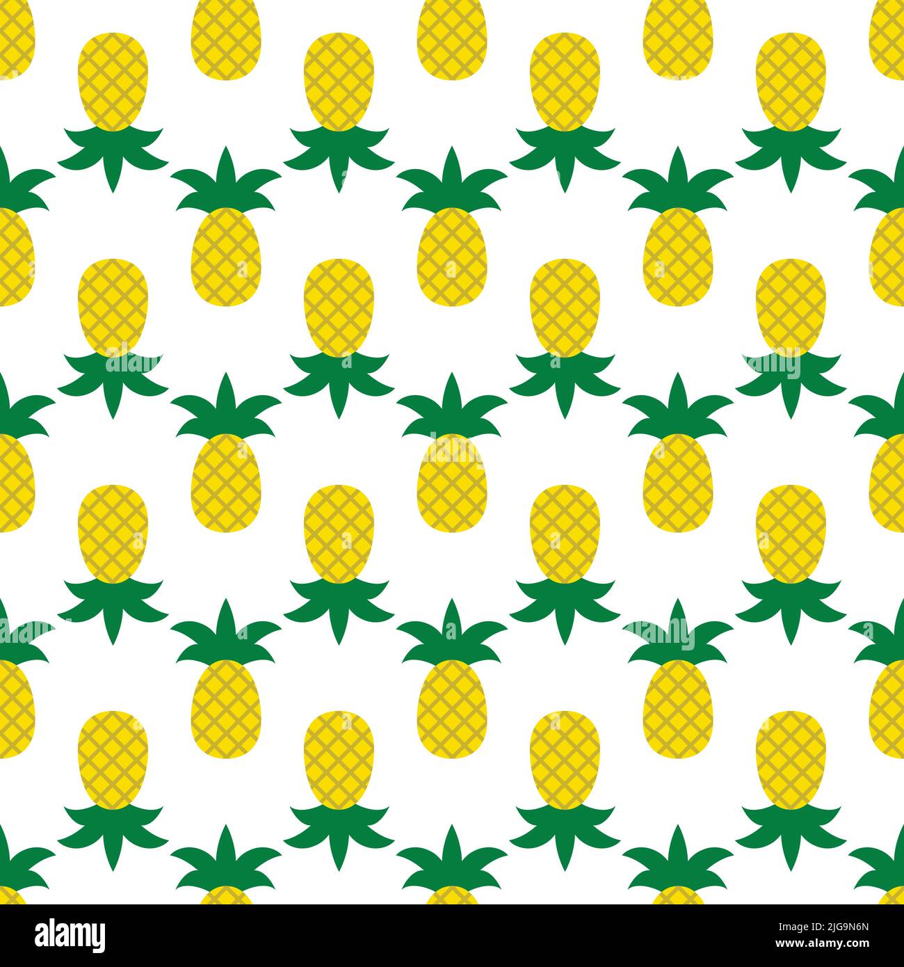 Pineapple seamless pattern. Summer tropical fruit vector background ...