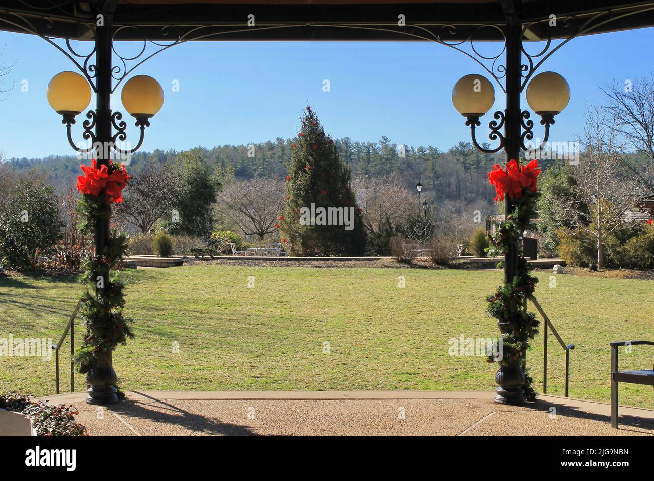 Christmas at Biltmore Village Stock Photo
