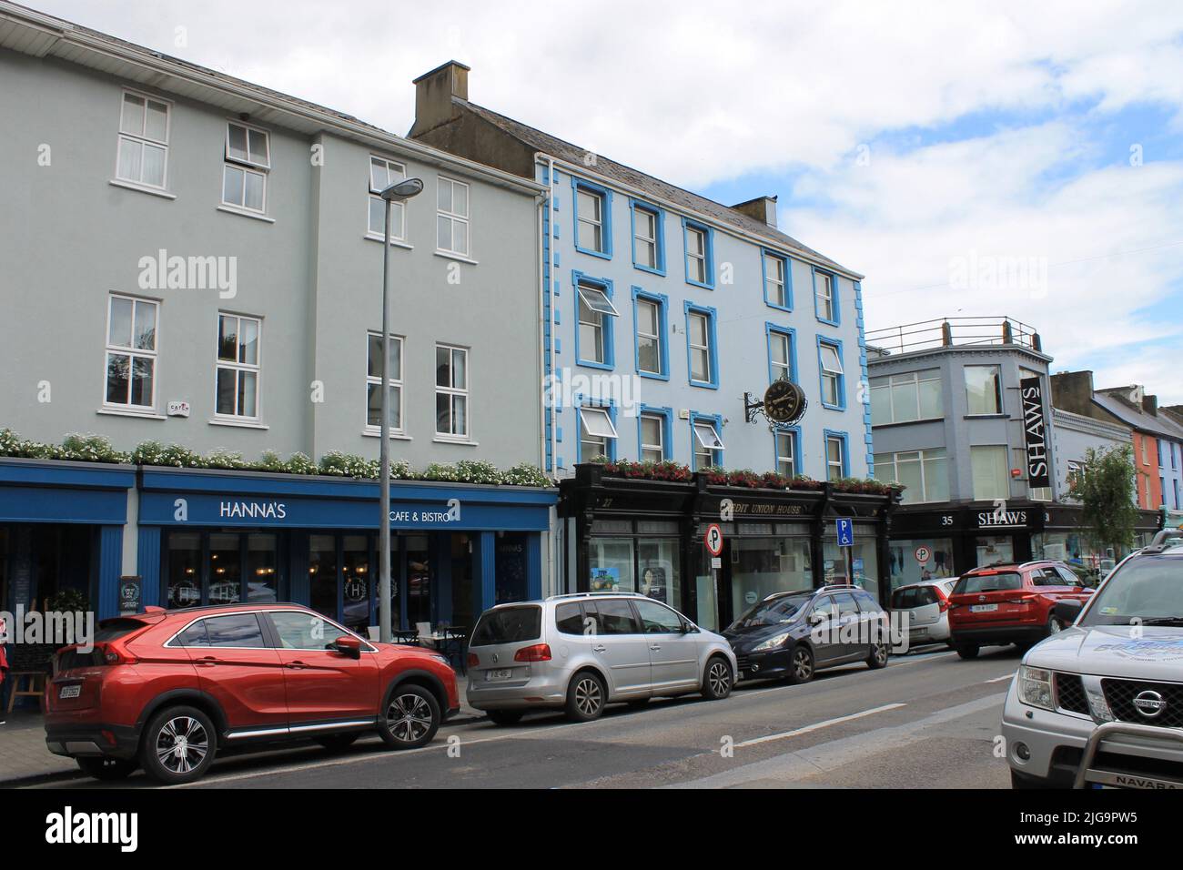 Busy street in Fermoy, County Cork, Ireland Stock Photo Alamy