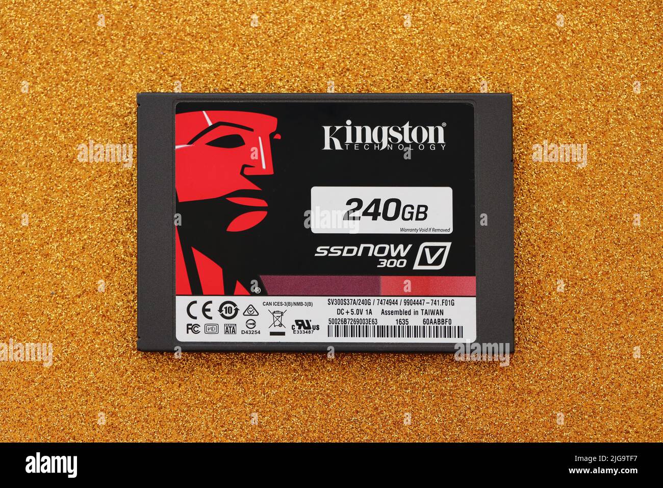 TERNOPIL, UKRAINE - JUNE 20, 2022: Kingston ssdNOW 300 SSD solid state drive  storage 240gb assembled in Taiwan under the Kingston Technology Corporati  Stock Photo - Alamy