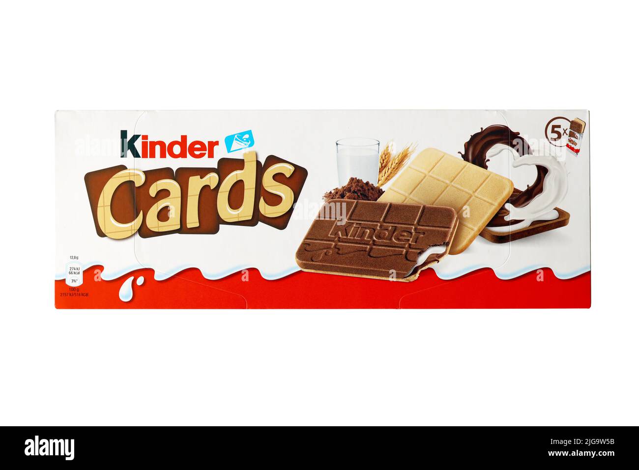 TERNOPIL, UKRAINE - JUNY 3, 2022: Kinder Chocolate Cards product pack.  Kinder is a confectionery product brand line of Italian multinational  confectio Stock Photo - Alamy